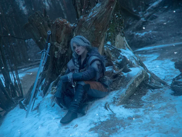 Косплей Цири из игры The Witcher 4 Софья Суворова PURR_KA